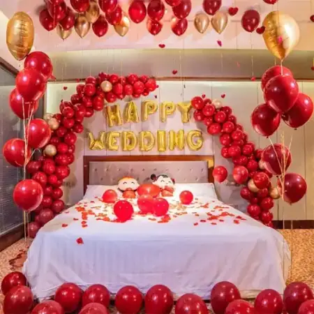 Romantic anniversary room surprise decoration in Gurugram