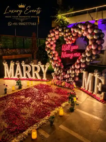 Marquee Lights & Fairy Light Proposal Setup Gurugram