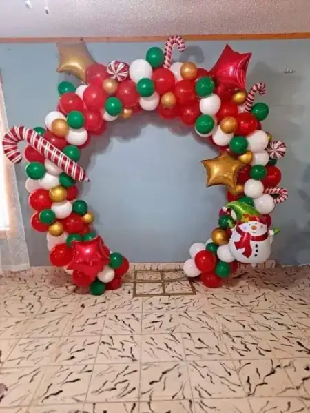 Grand living room welcome baby photo booth lounge with marquee lights, Gurugram