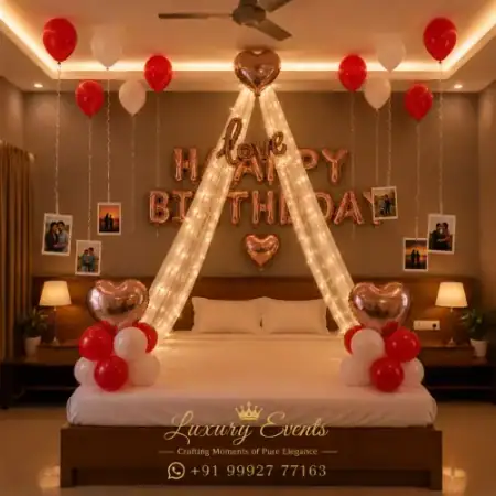 Cozy canopy tent romantic cabana setup, Gurugram