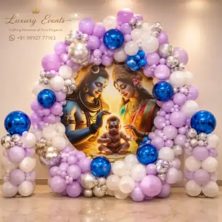 National festival office balloon decoration setup, Gurugram
