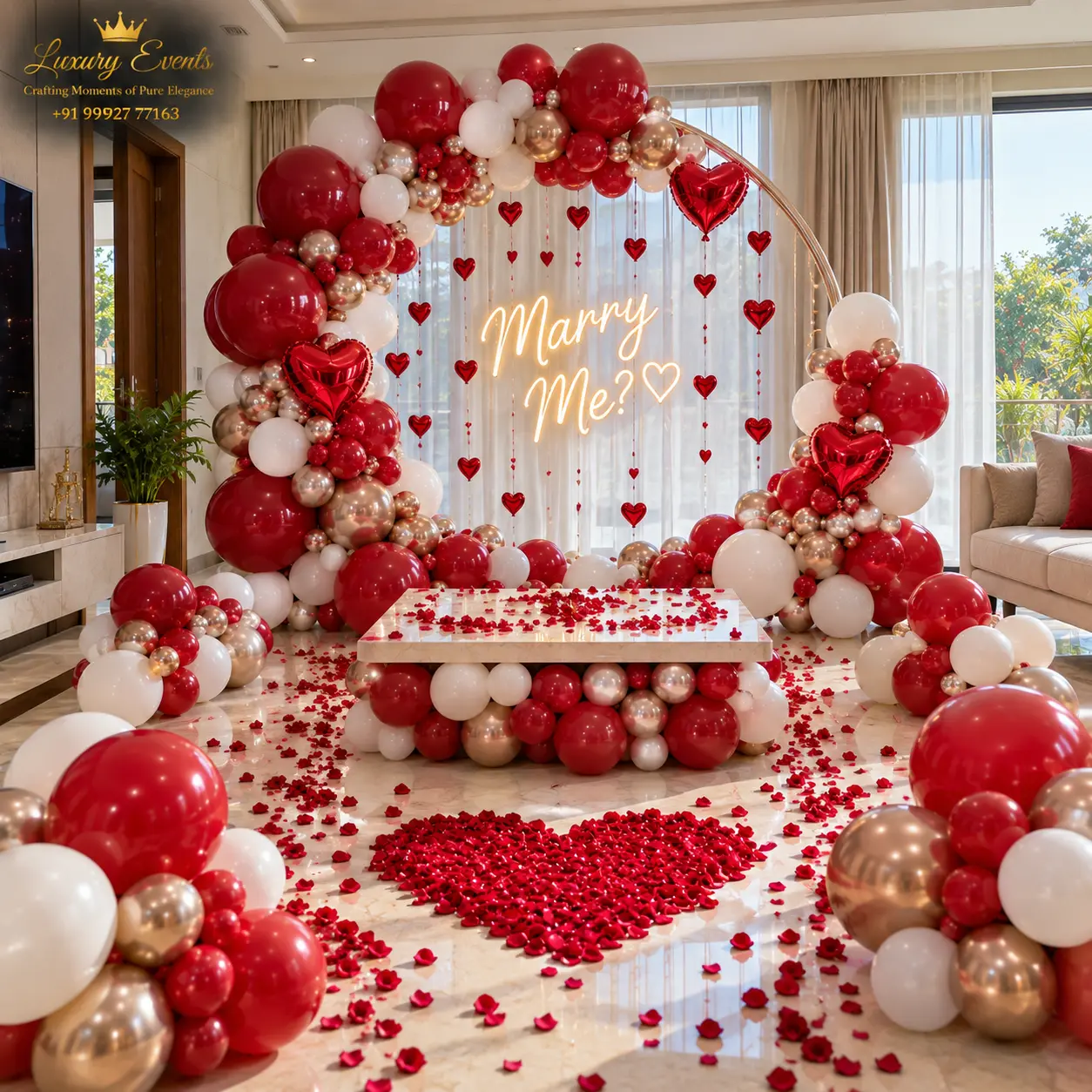 Marry Me Setup Near Me in Gurugram: Ideas, Decor & Prices