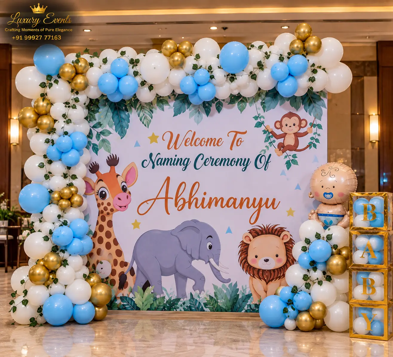 Naming Ceremony Decoration Near Me in Gurugram: Naamkaran & Cradle Setups