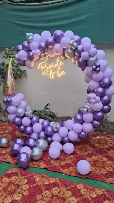 Luxury Bride To Be Ring Arch Setup in Gurugram