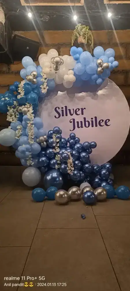 Silver Jubilee and Career Milestone Balloon Wall Gurugram