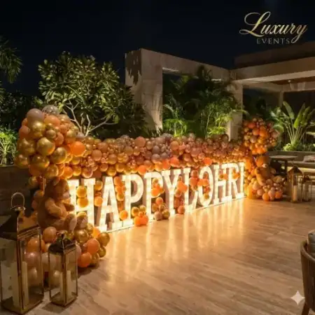 Traditional Lohri Folk Theme Setup Gurugram