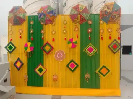 Traditional Pre-Wedding Haldi & Mehendi Backdrop Gurugram