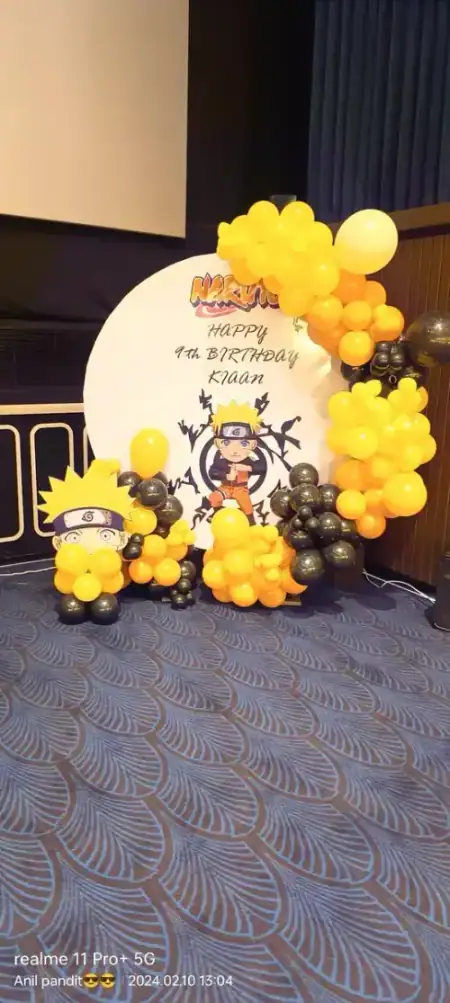 Unicorn pastel rainbow theme kids birthday party setup, Gurugram