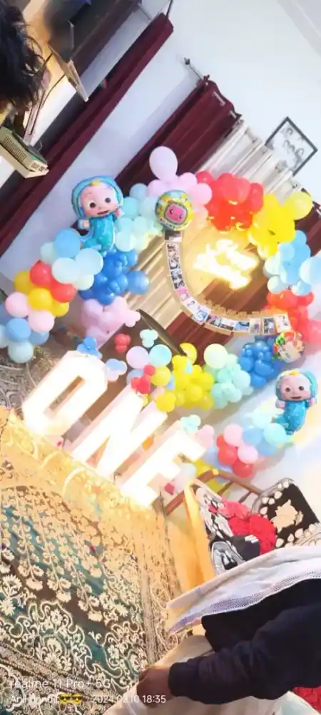 ONE letter marquee balloon decoration for 1st birthday, Gurugram